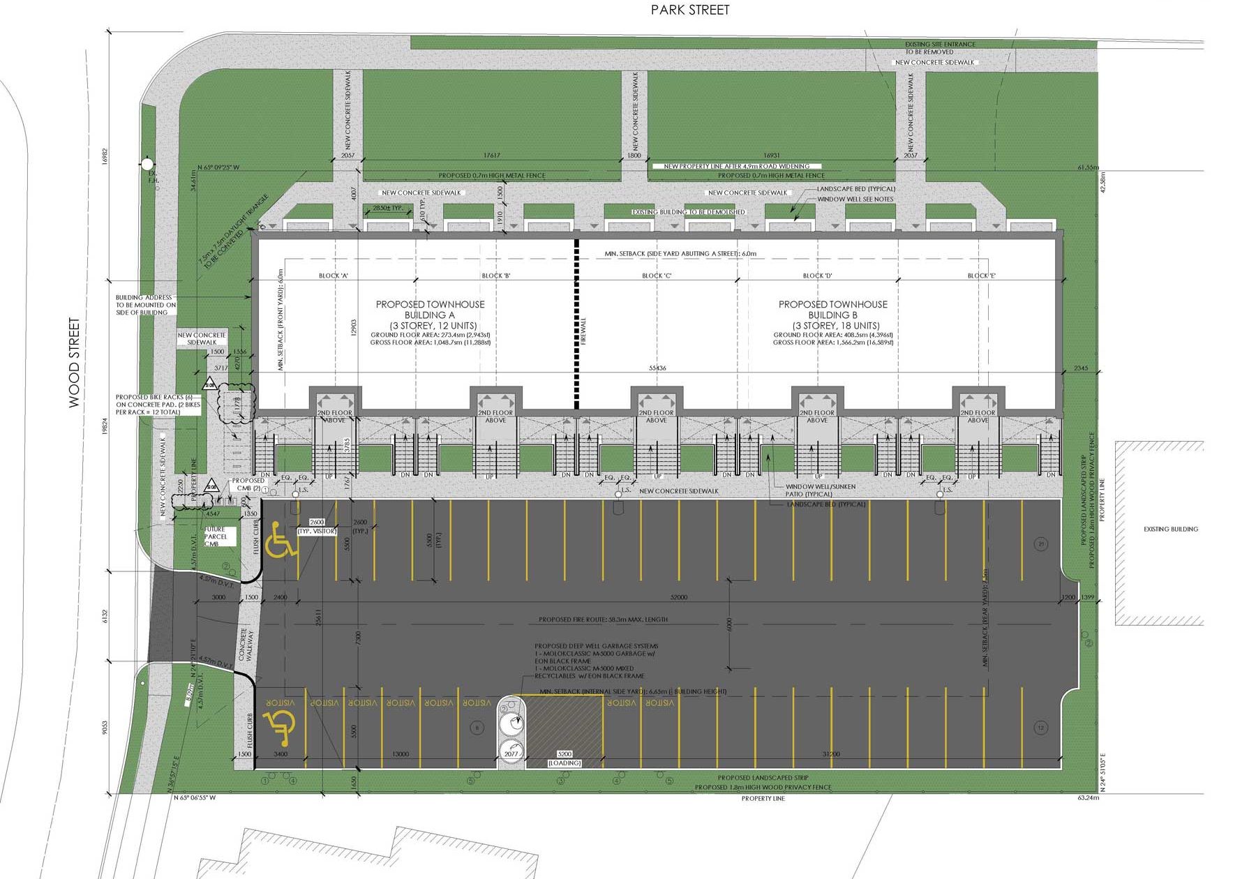 55 Wood Building Site Plan